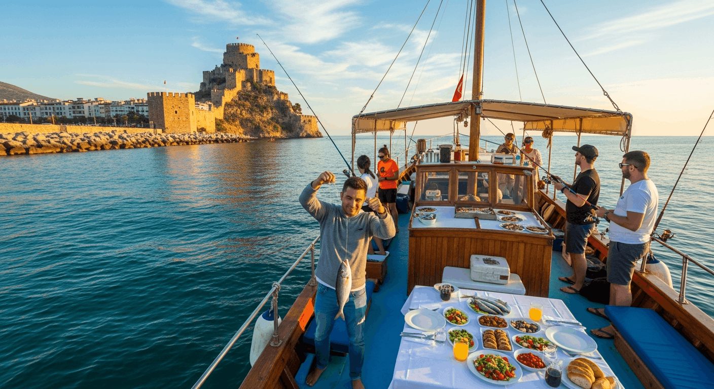 Alanya Fishing Tour with Hotel Transfer and Lunch thumbnail
