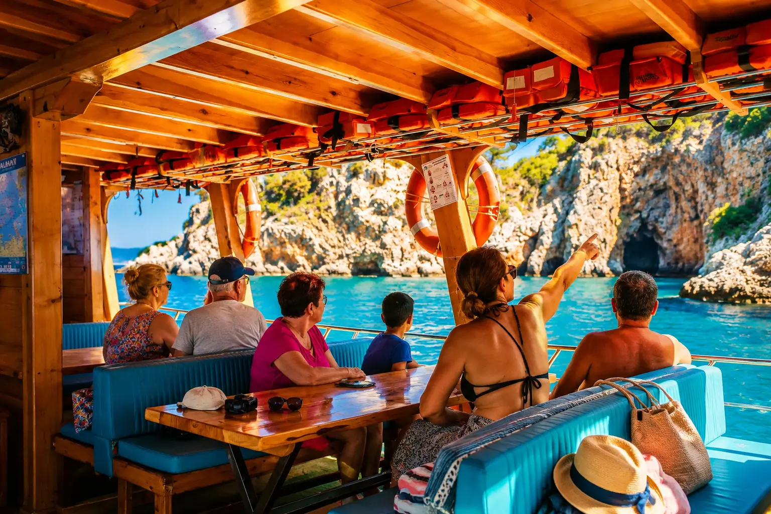 Gruppen-Bootstour mit Mittagessen in Alanya – Kein Alkohol thumbnail