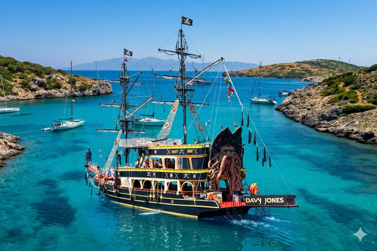 Davy Jones Pirate Boat Trip in Marmaris with Transfer and Alcohol Included