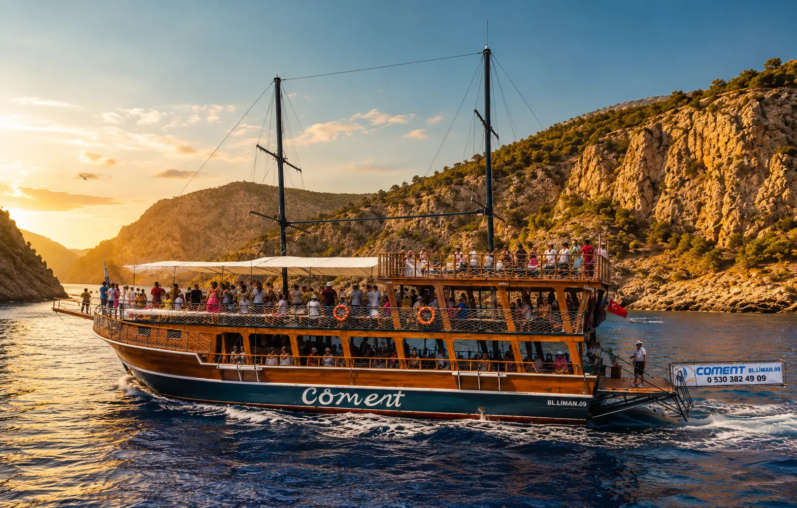 Ganztägige Bootstour ab Mersin mit Mittagessen und Transfer thumbnail