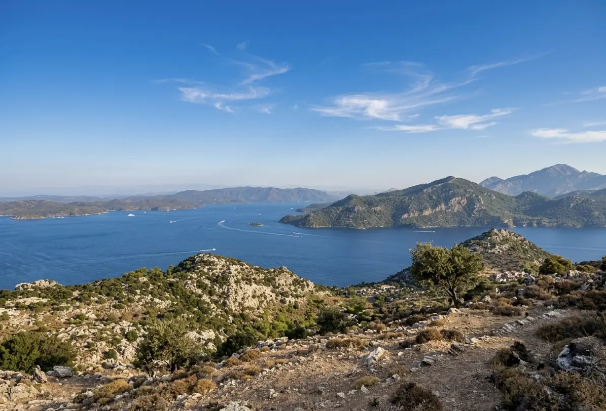 16,000 m² Sea View Land for Sale in Selimiye, Marmaris | Views of Selimiye Bay, Datça & Kameriye Island